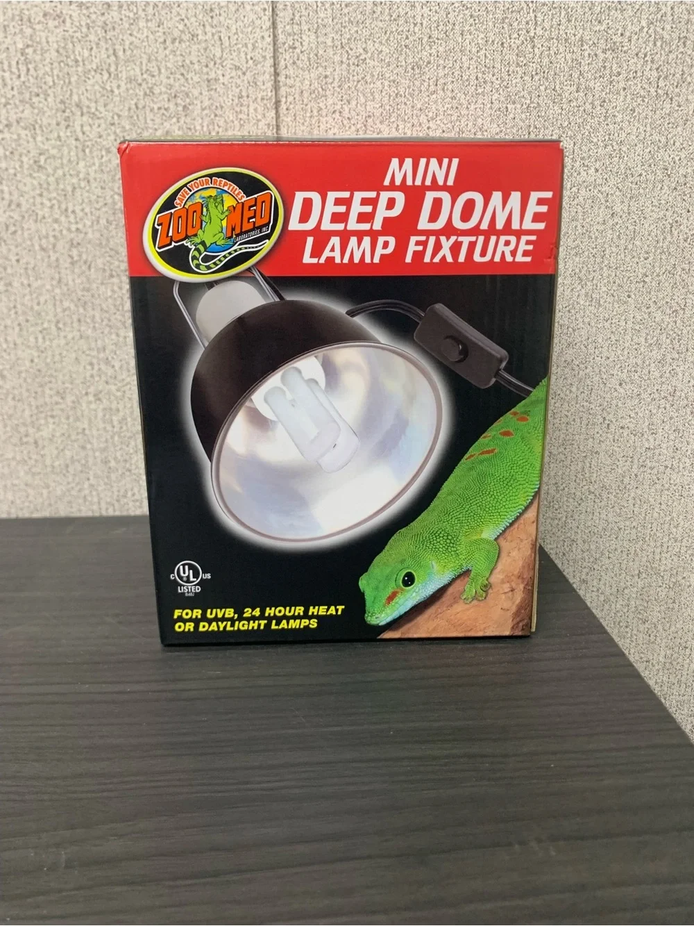 Mini Deep Dome Lamp Fixture - Black